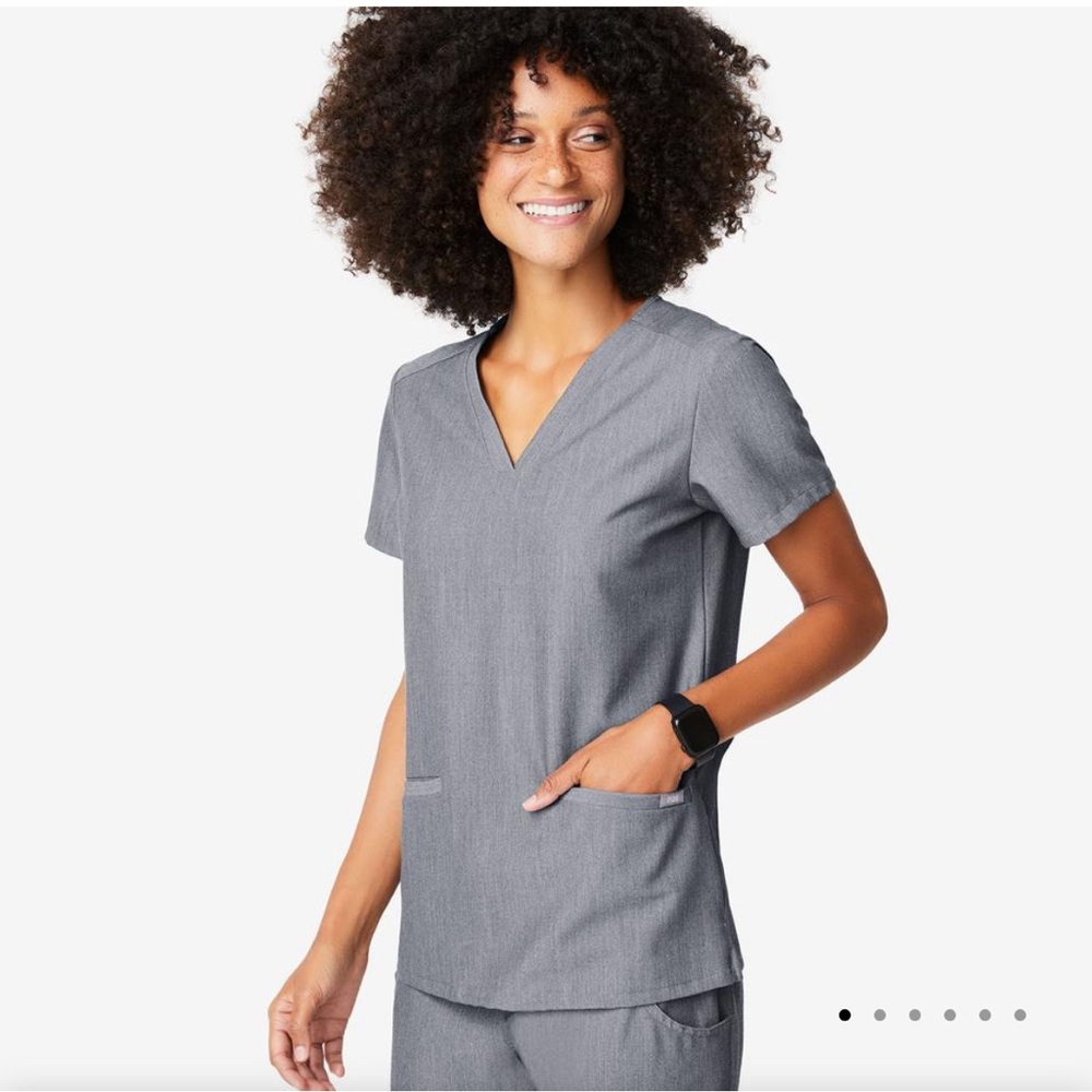Casma retired CHARCOAL fig scrub top